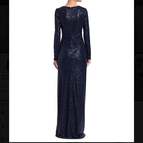 Teri Jon navy sequin gown - Picture 4 of 4